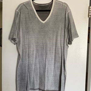 John Varvatos Pima Cotton Jacquard V Neck